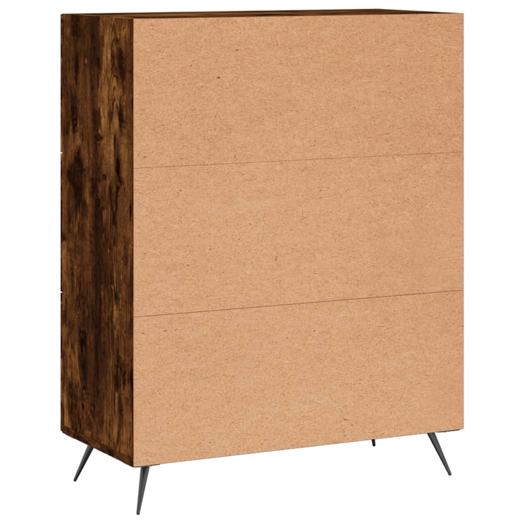 Skjenk røkt eik 69,5x34x90 cm konstruert tre vidaXL