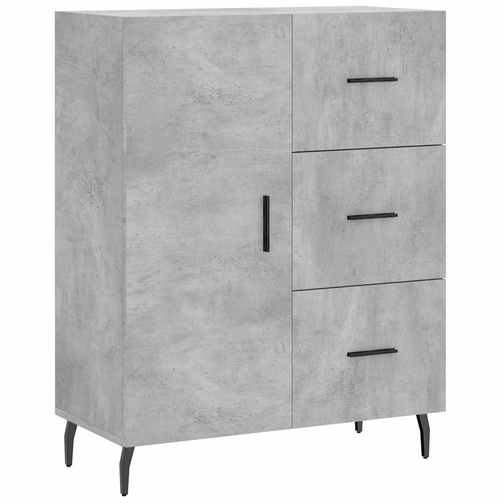 Skjenk betonggrå 69,5x34x90 cm konstruert tre