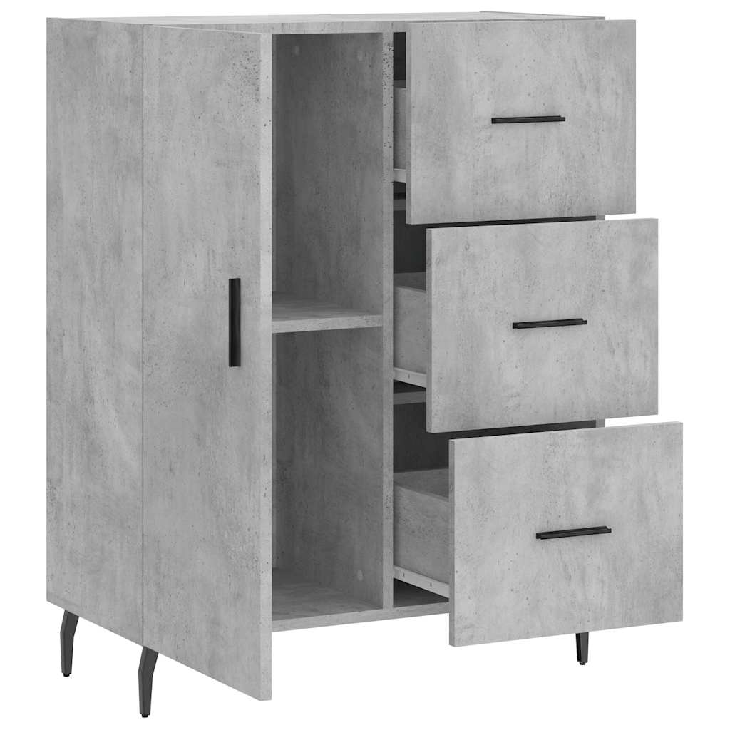 Skjenk betonggrå 69,5x34x90 cm konstruert tre