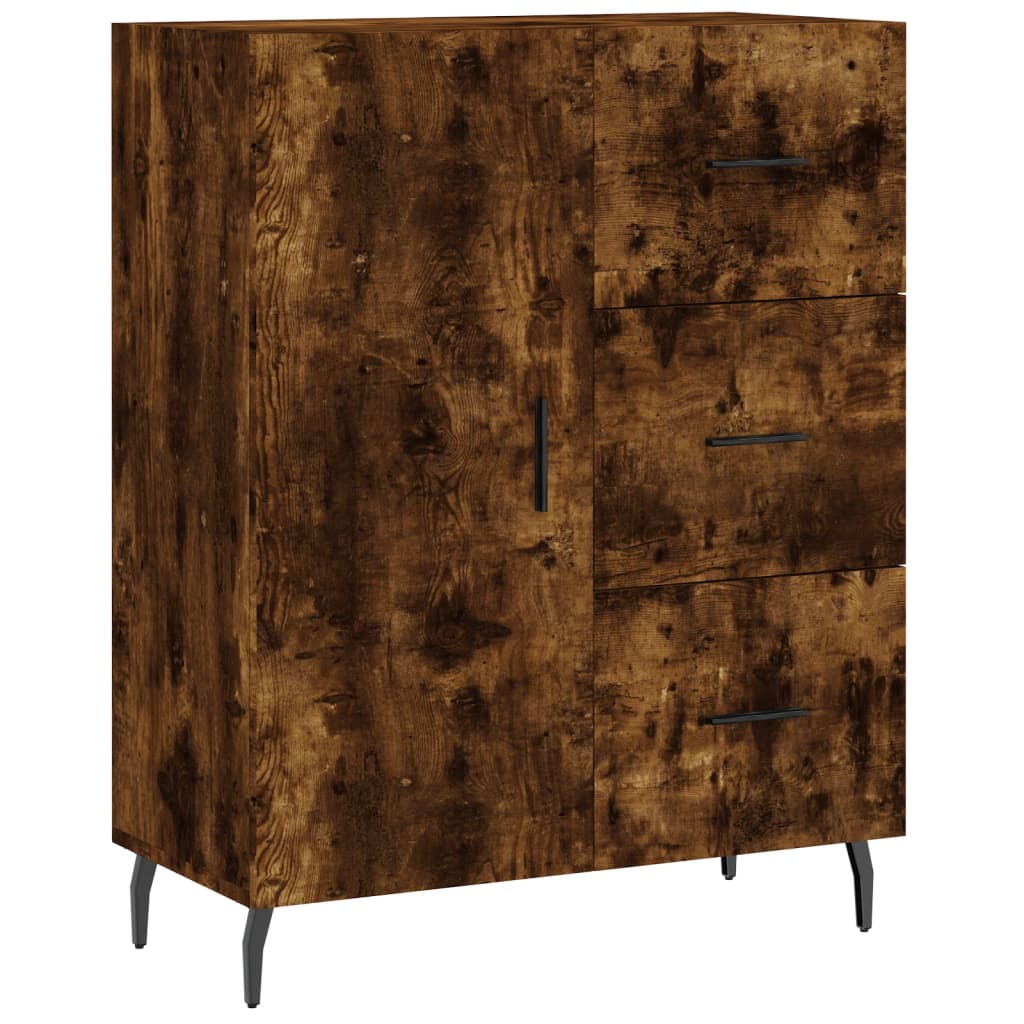 Skjenk røkt eik 69,5x34x90 cm konstruert tre