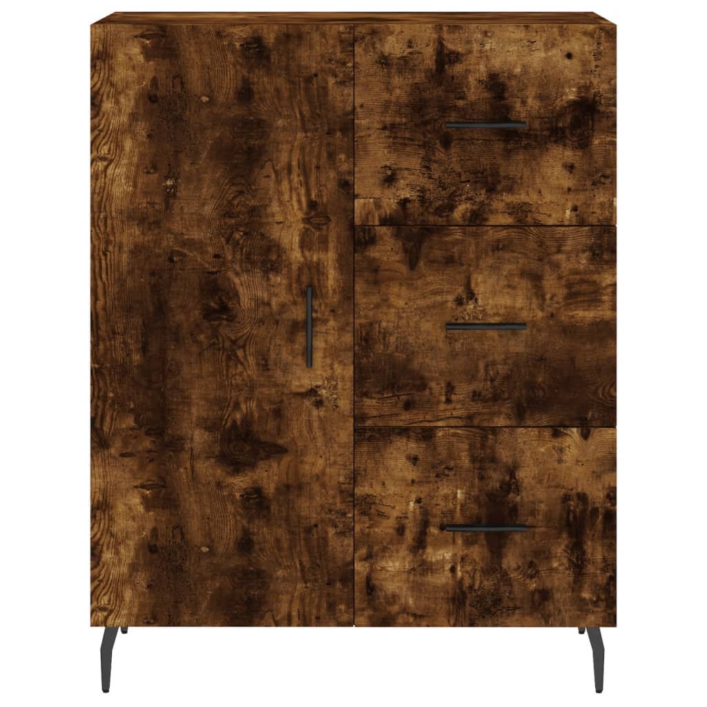 Skjenk røkt eik 69,5x34x90 cm konstruert tre