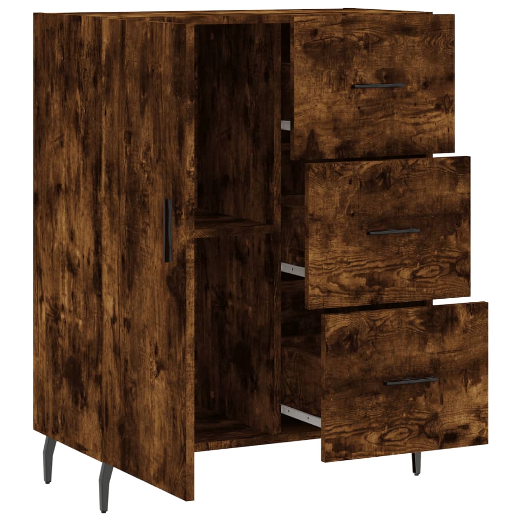 Skjenk røkt eik 69,5x34x90 cm konstruert tre