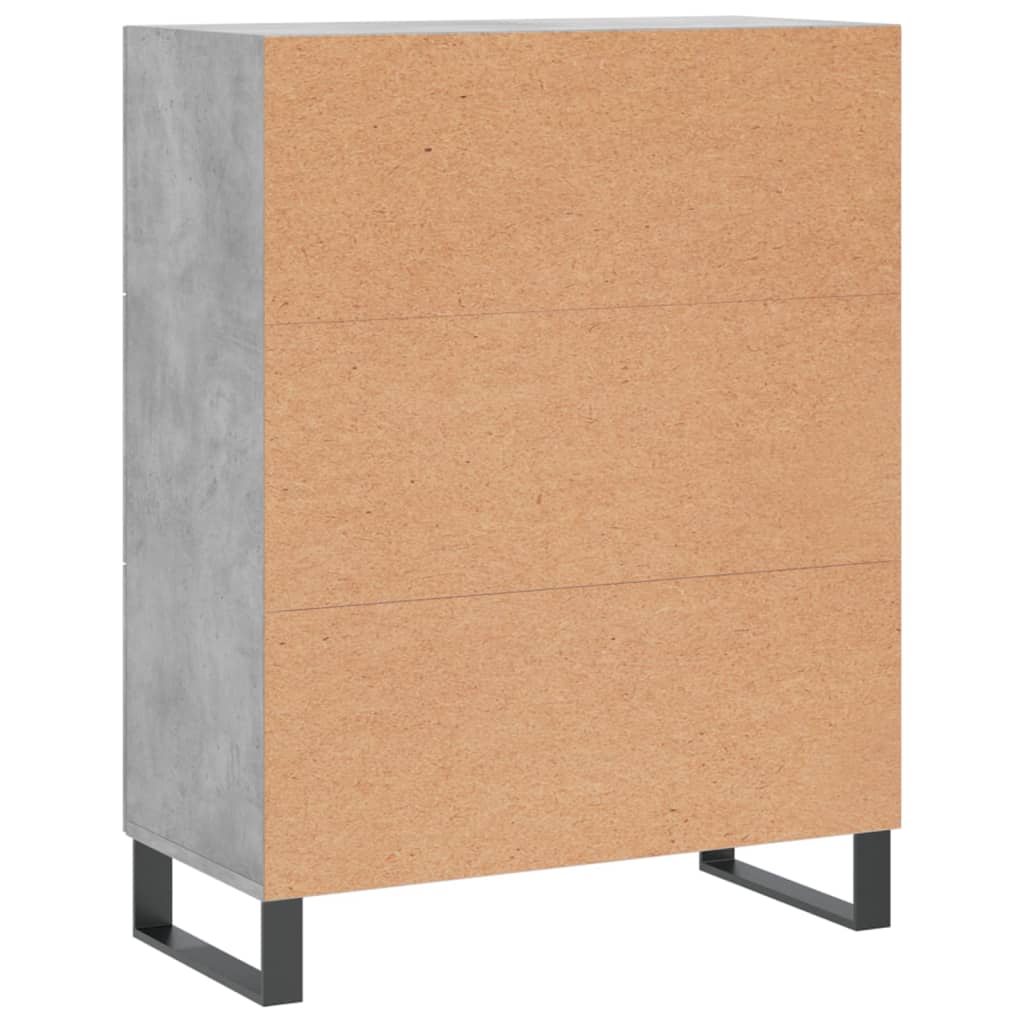 Skjenk betonggrå 69,5x34x90 cm konstruert tre