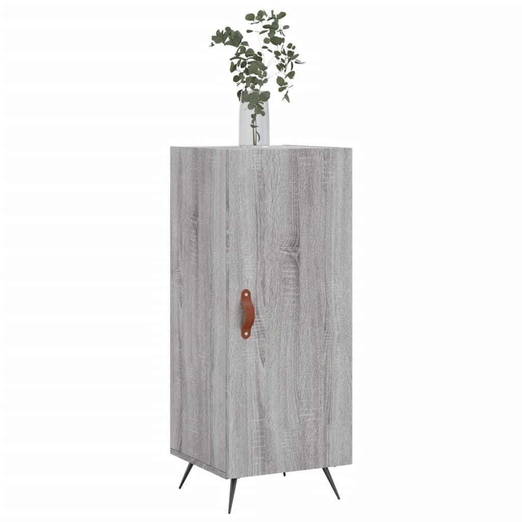 Skjenk grå sonoma 34,5x34x90 cm konstruert tre