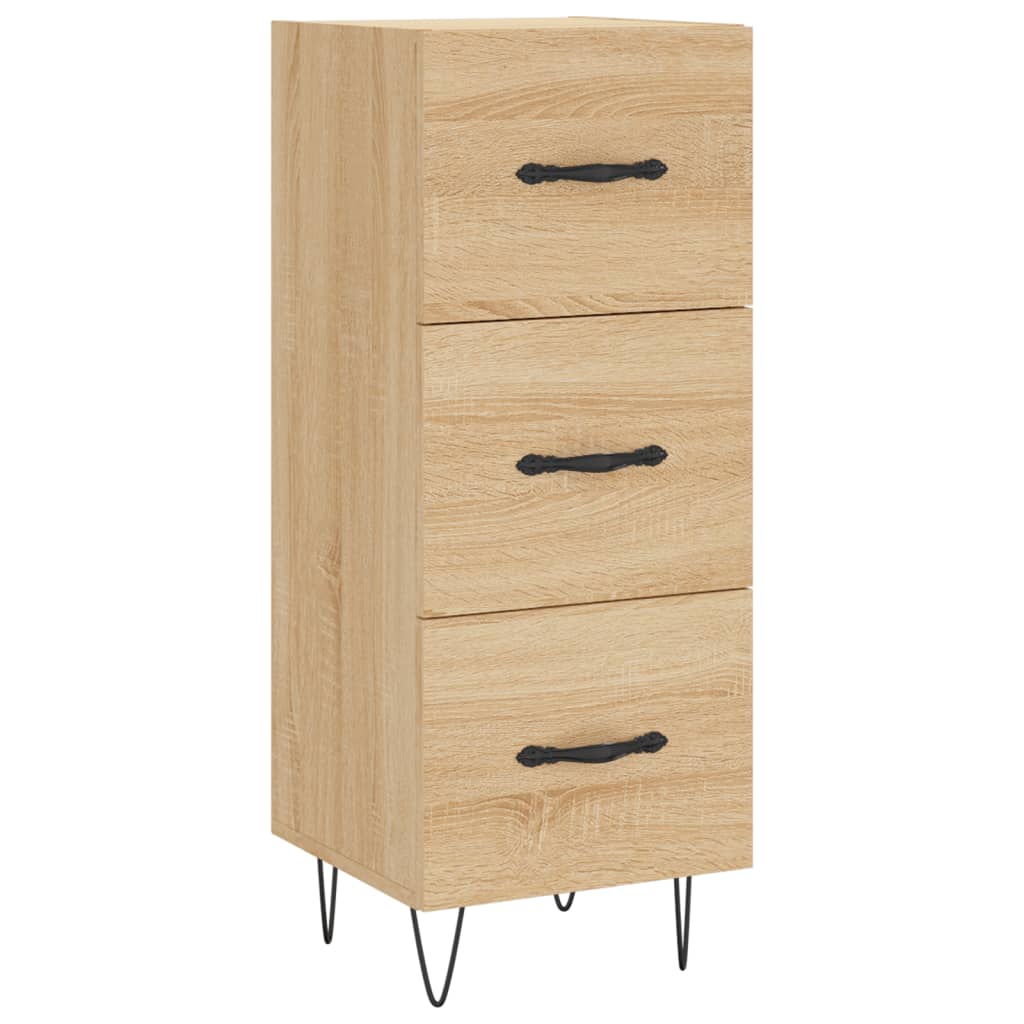 Skjenk sonoma eik 34,5x34x90 cm konstruert tre