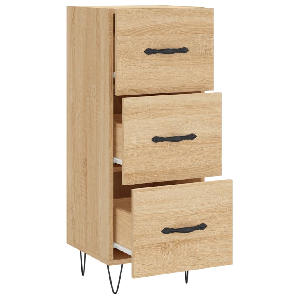 Skjenk sonoma eik 34,5x34x90 cm konstruert tre