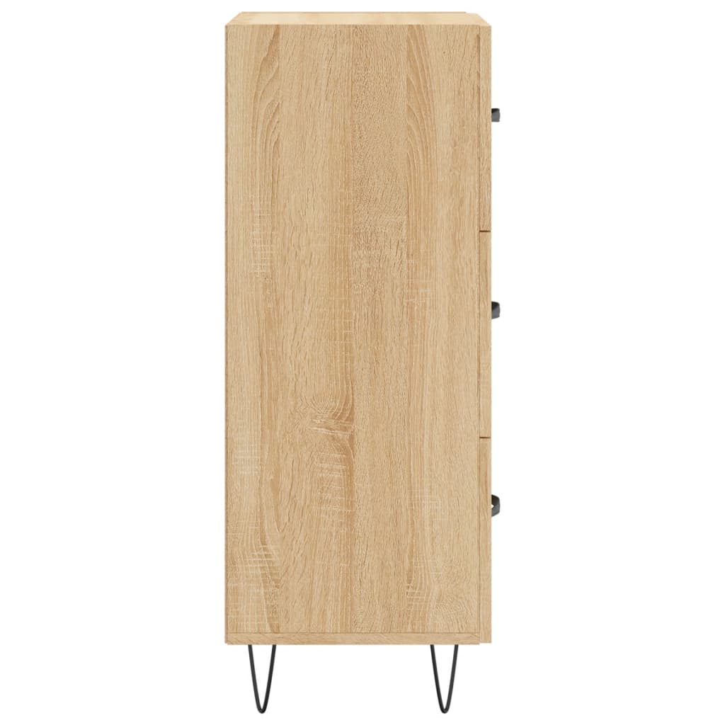 Skjenk sonoma eik 34,5x34x90 cm konstruert tre