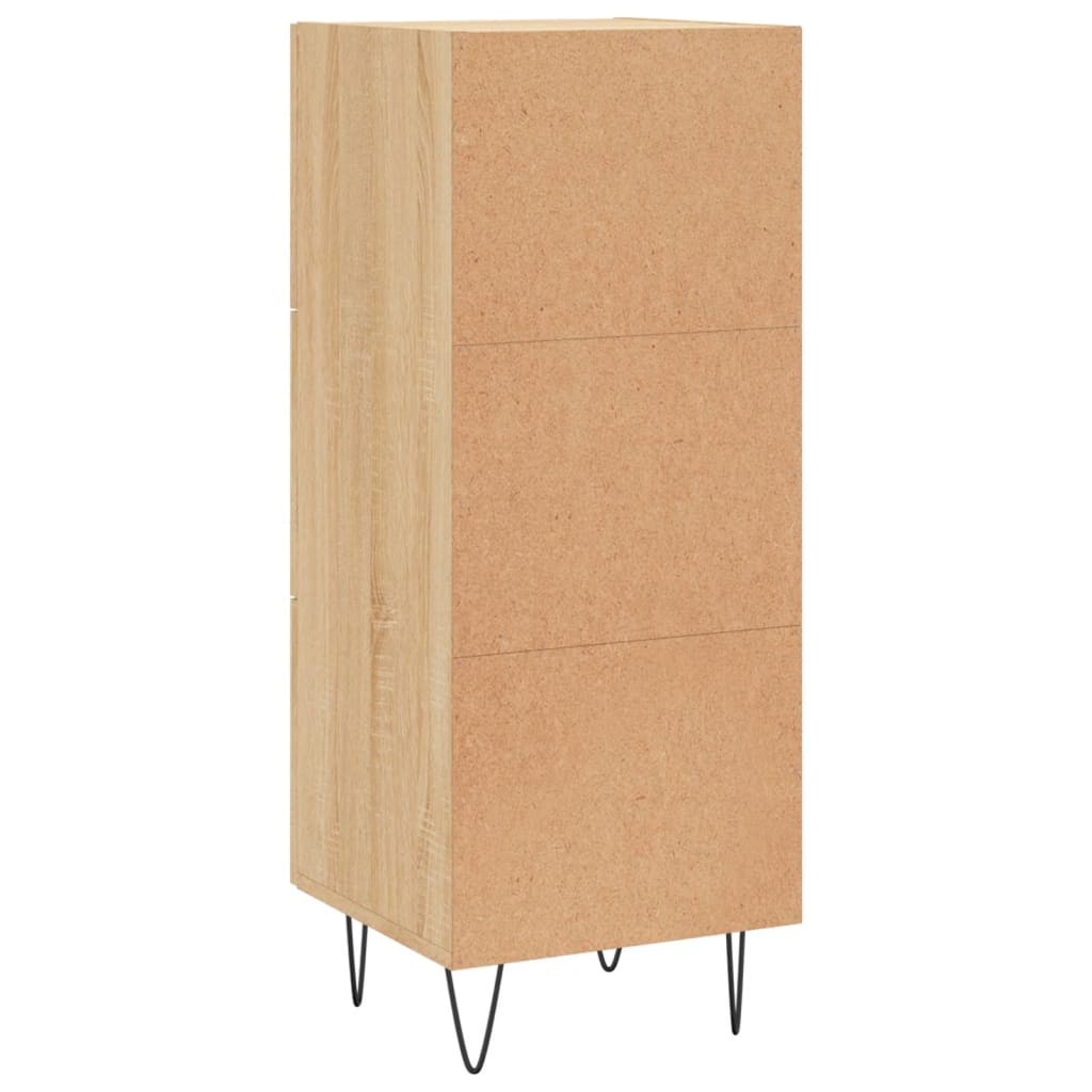 Skjenk sonoma eik 34,5x34x90 cm konstruert tre