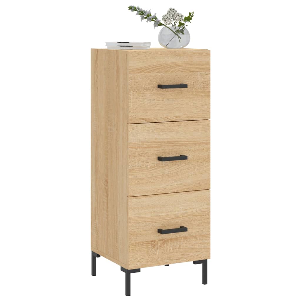 Skjenk sonoma eik 34,5x34x90 cm konstruert tre
