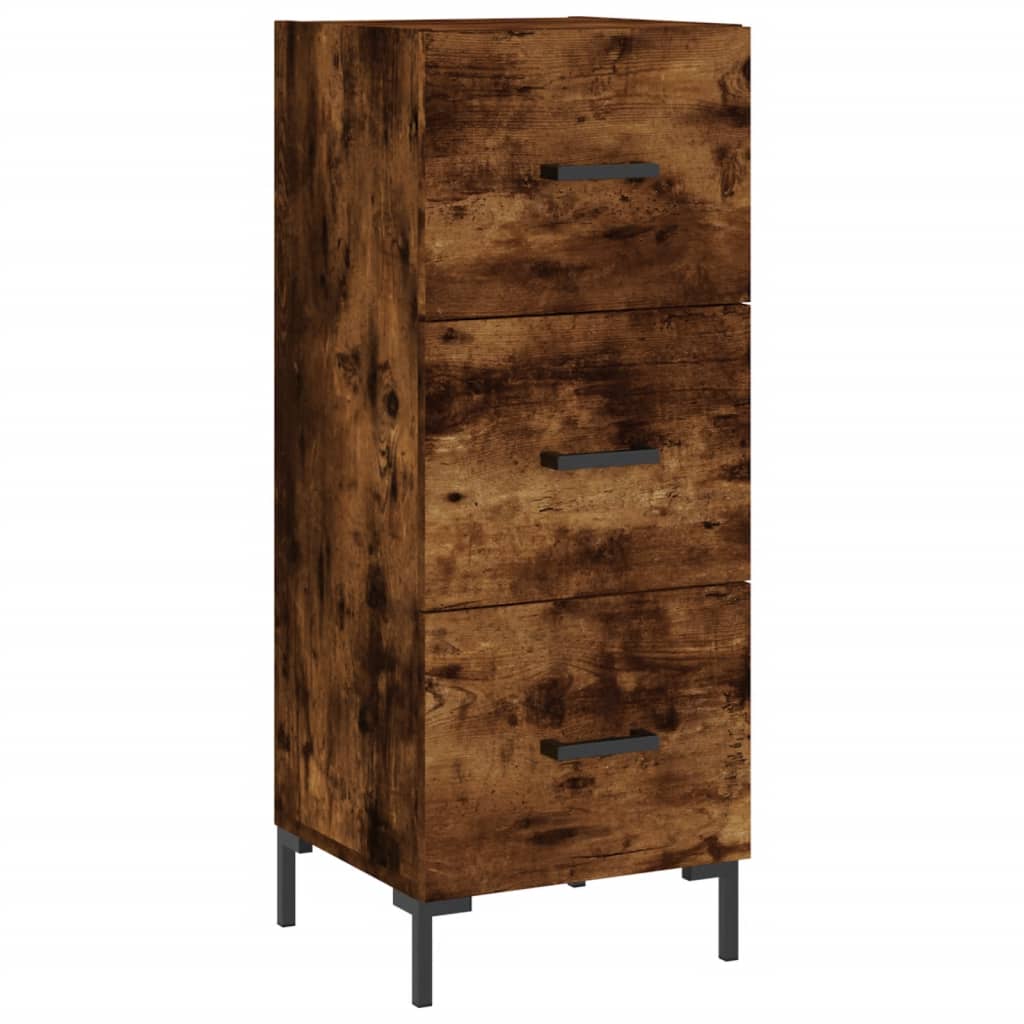Skjenk røkt eik 34,5x34x90 cm konstruert tre
