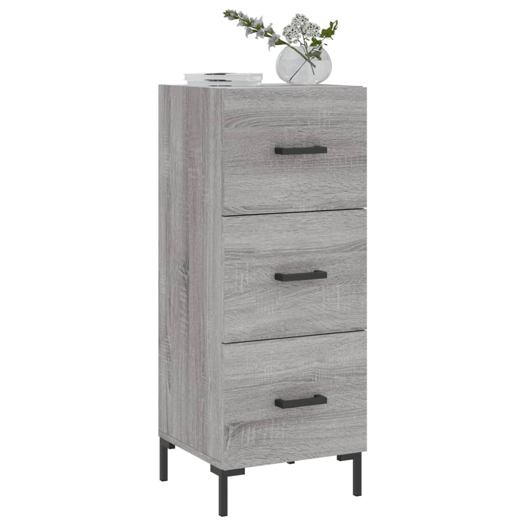 Skjenk grå sonoma 34,5x34x90 cm konstruert tre