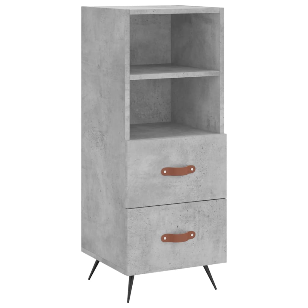 Skjenk betonggrå 34,5x34x90 cm konstruert tre