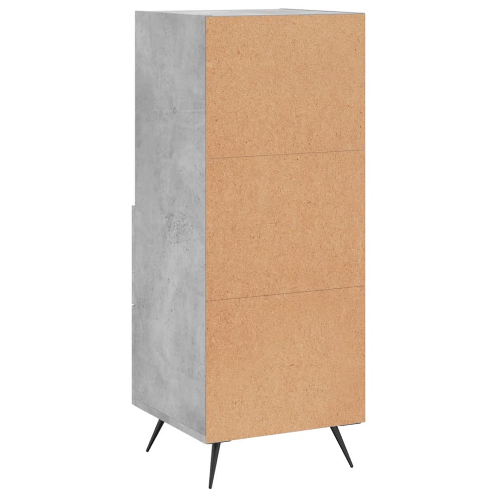 Skjenk betonggrå 34,5x34x90 cm konstruert tre