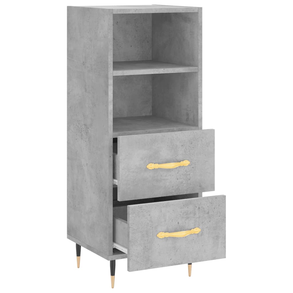 Skjenk betonggrå 34,5x34x90 cm konstruert tre