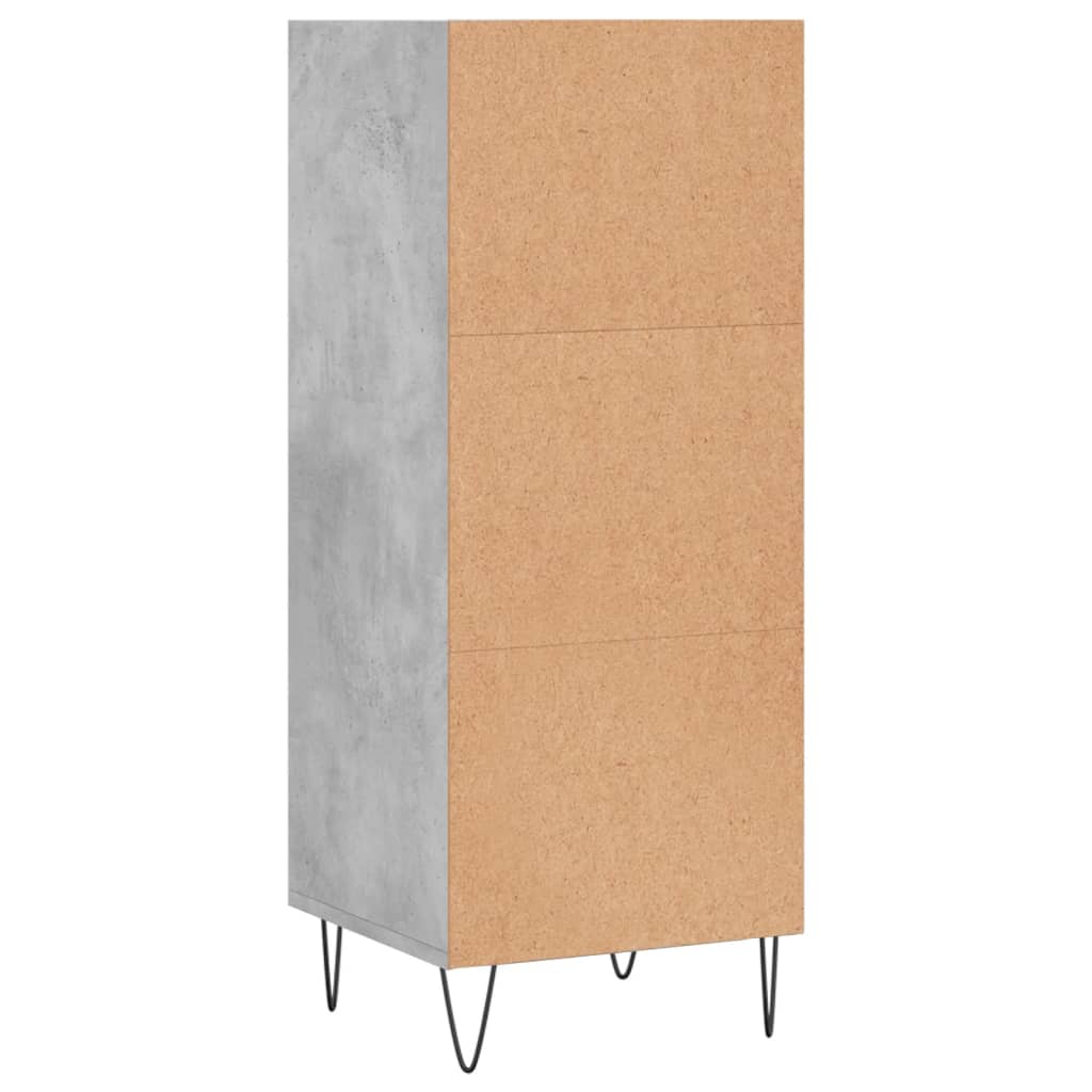 Skjenk betonggrå 34,5x32,5x90 cm konstruert tre