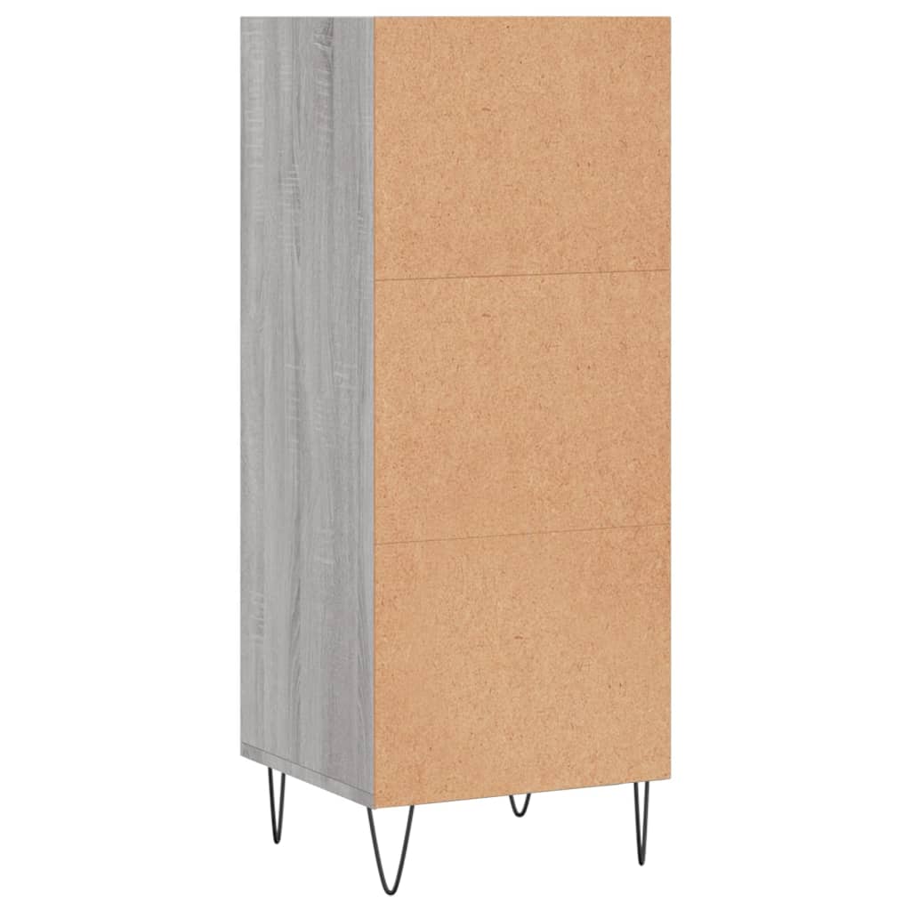 Skjenk grå sonoma 34,5x32,5x90 cm konstruert tre