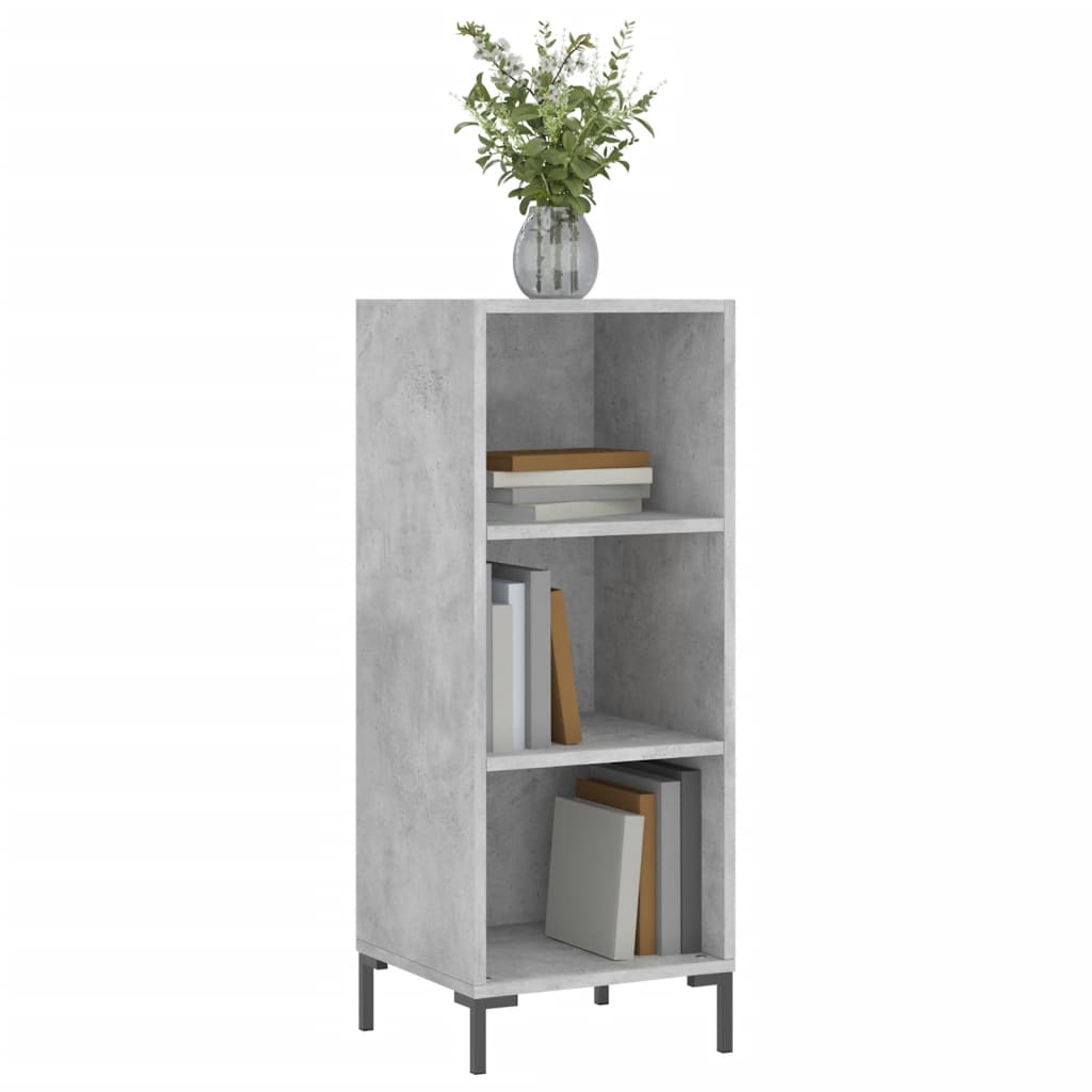 Skjenk betonggrå 34,5x32,5x90 cm konstruert tre