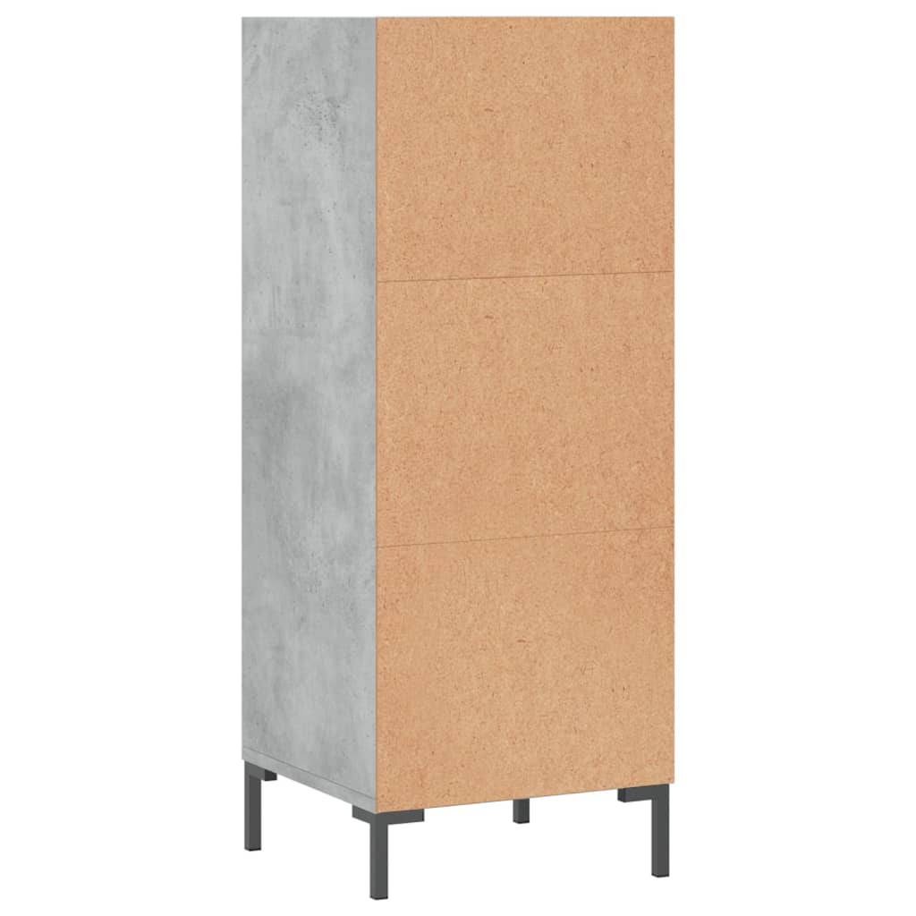 Skjenk betonggrå 34,5x32,5x90 cm konstruert tre