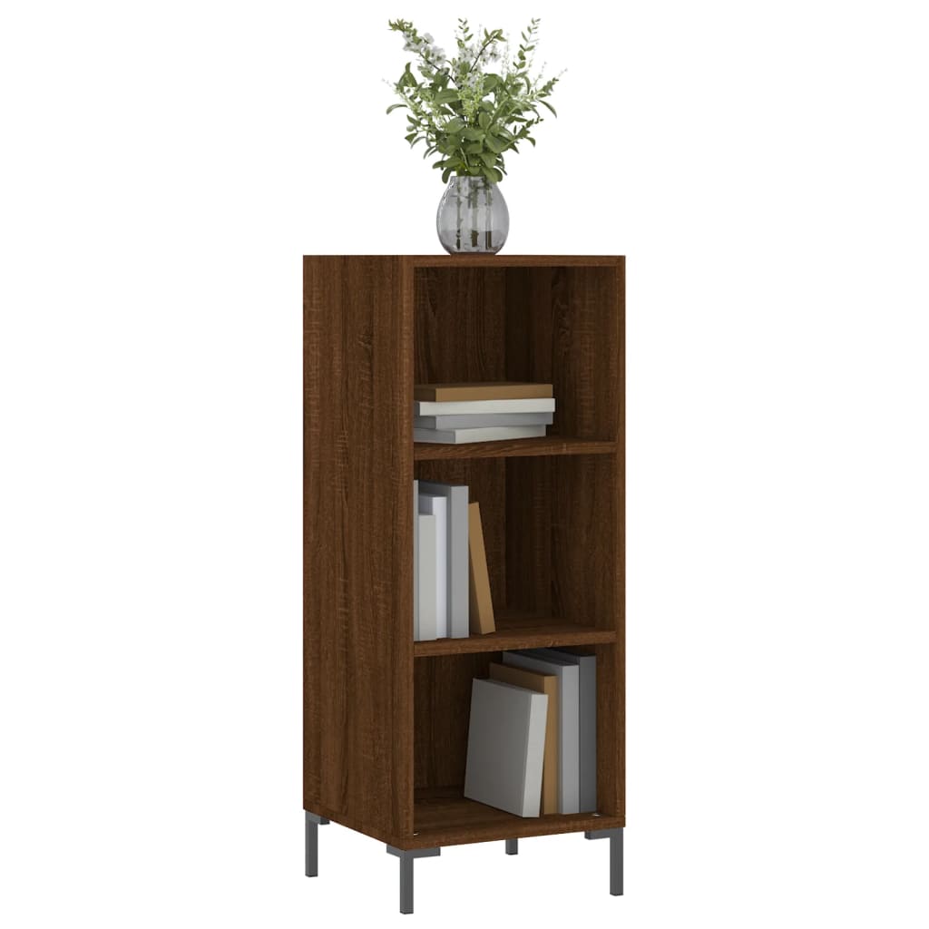 Skjenk brun eik 34,5x32,5x90 cm konstruert tre