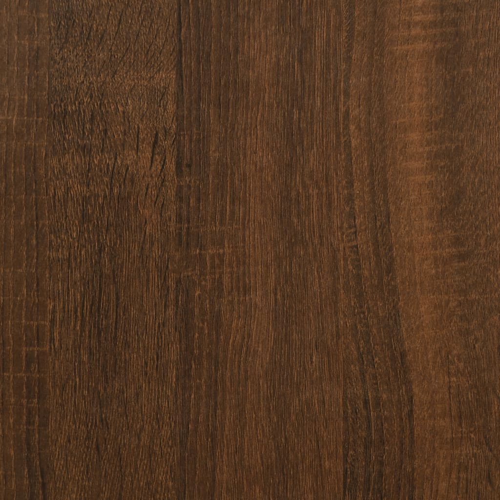 Skjenk brun eik 34,5x32,5x90 cm konstruert tre