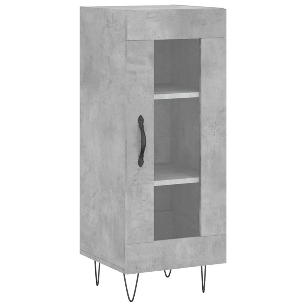 Skjenk betonggrå 34,5x34x90 cm konstruert tre
