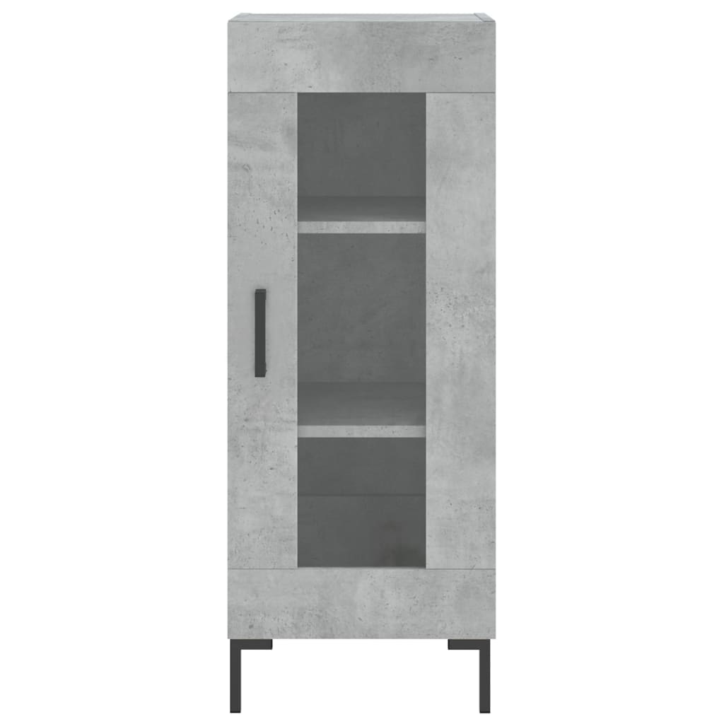 Skjenk betonggrå 34,5x34x90 cm konstruert tre
