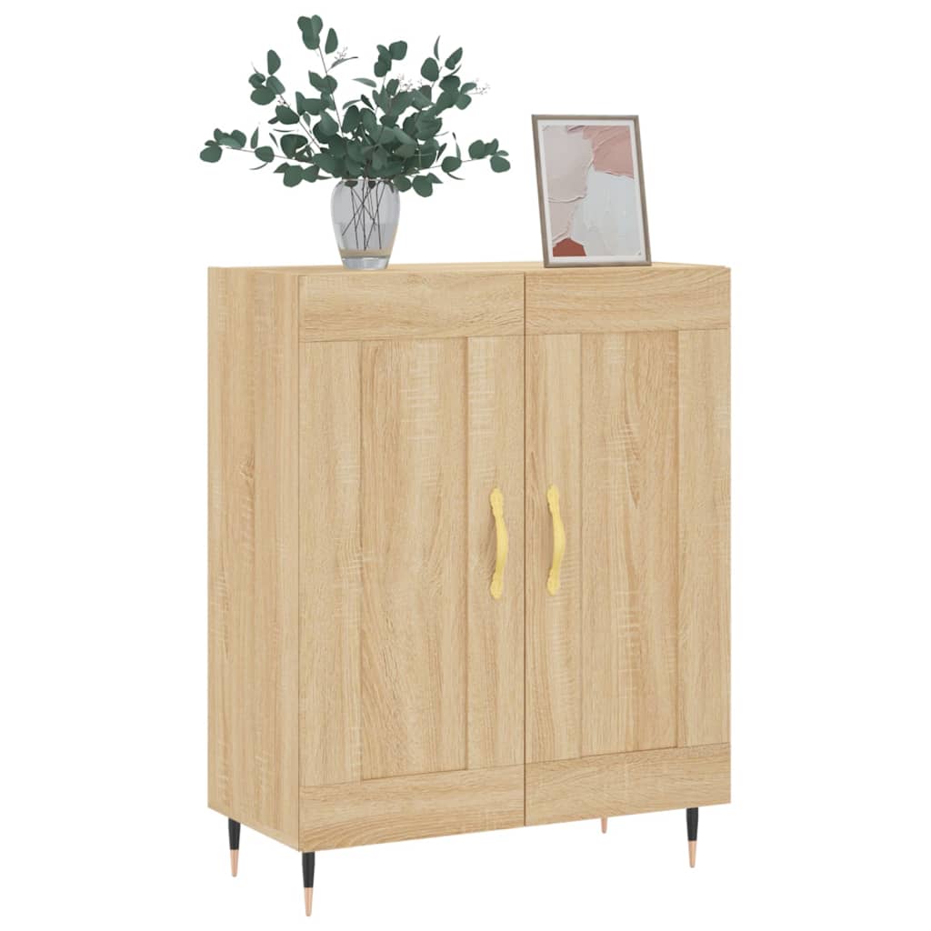 Skjenk sonoma eik 69,5x34x90 cm konstruert tre vidaXL