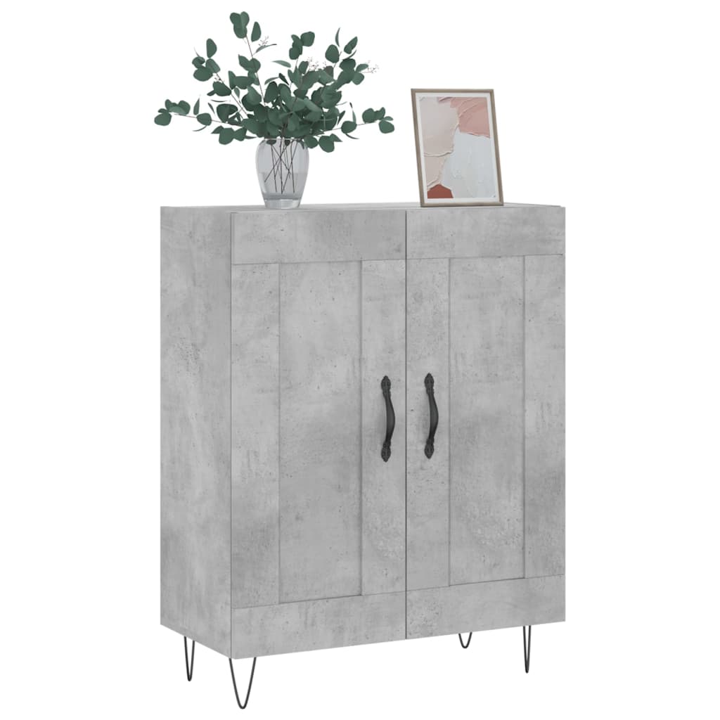 Skjenk betonggrå 69,5x34x90 cm konstruert tre