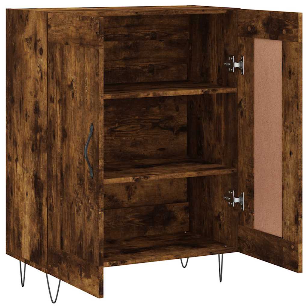 Skjenk røkt eik 69,5x34x90 cm konstruert tre