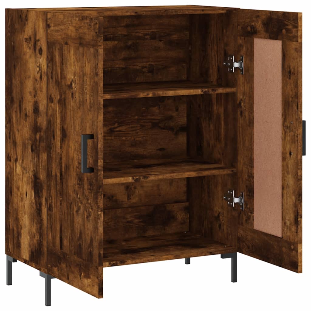 Skjenk røkt eik 69,5x34x90 cm konstruert tre
