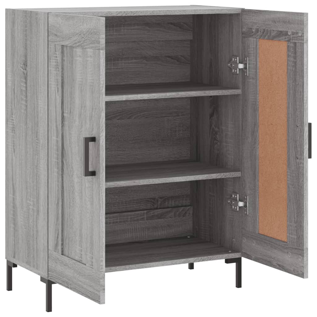 Skjenk grå sonoma 69,5x34x90 cm konstruert tre