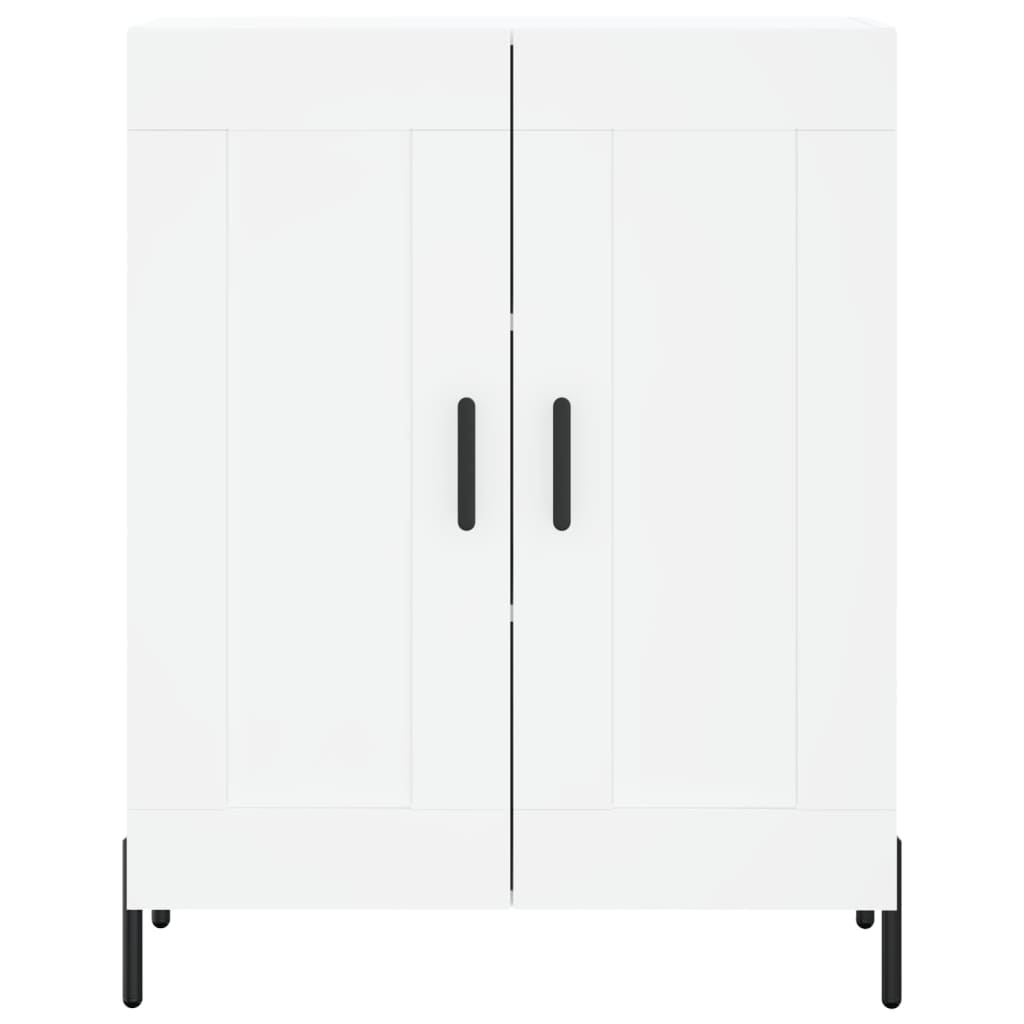 Skjenk hvit 69,5x34x90 cm konstruert tre