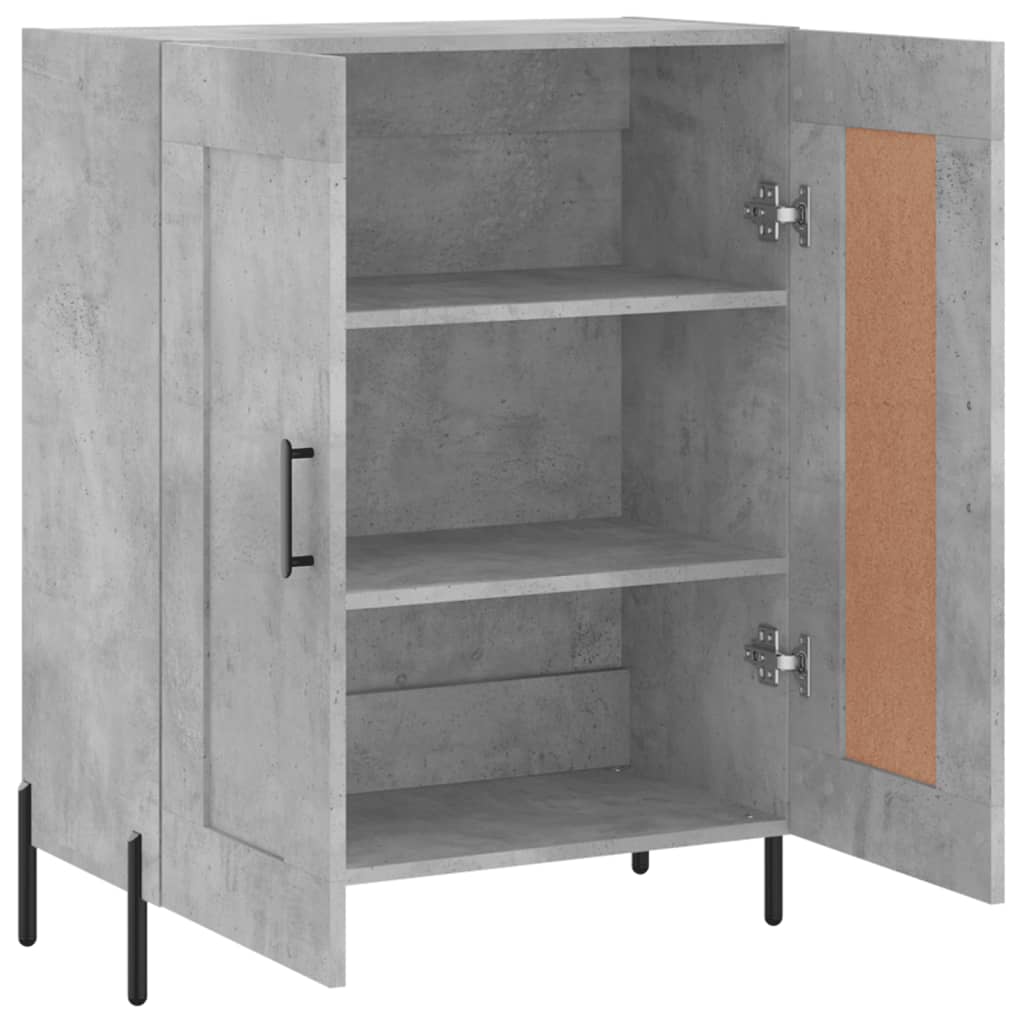 Skjenk betonggrå 69,5x34x90 cm konstruert tre