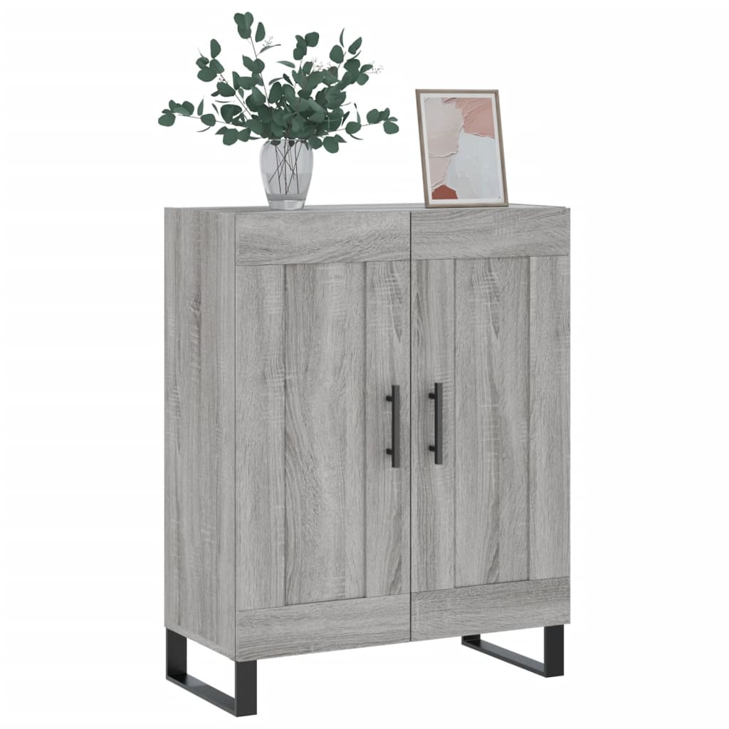 Skjenk grå sonoma 69,5x34x90 cm konstruert tre vidaXL