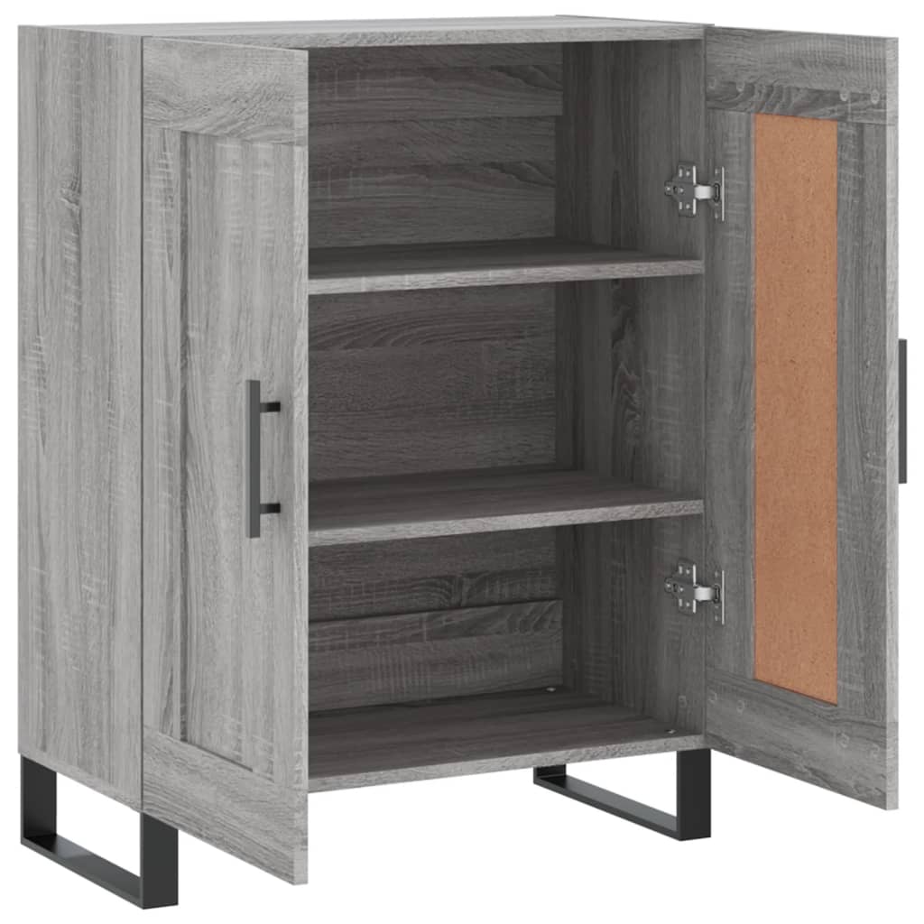 Skjenk grå sonoma 69,5x34x90 cm konstruert tre vidaXL