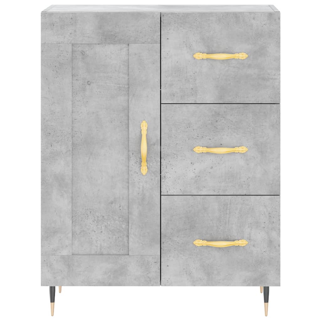 Skjenk betonggrå 69,5x34x90 cm konstruert tre