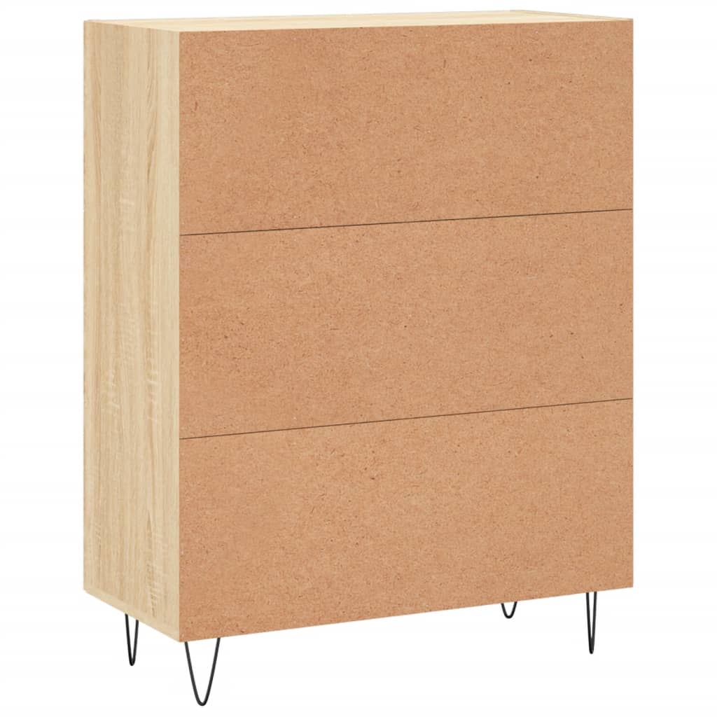 Skjenk sonoma eik 69,5x34x90 cm konstruert tre