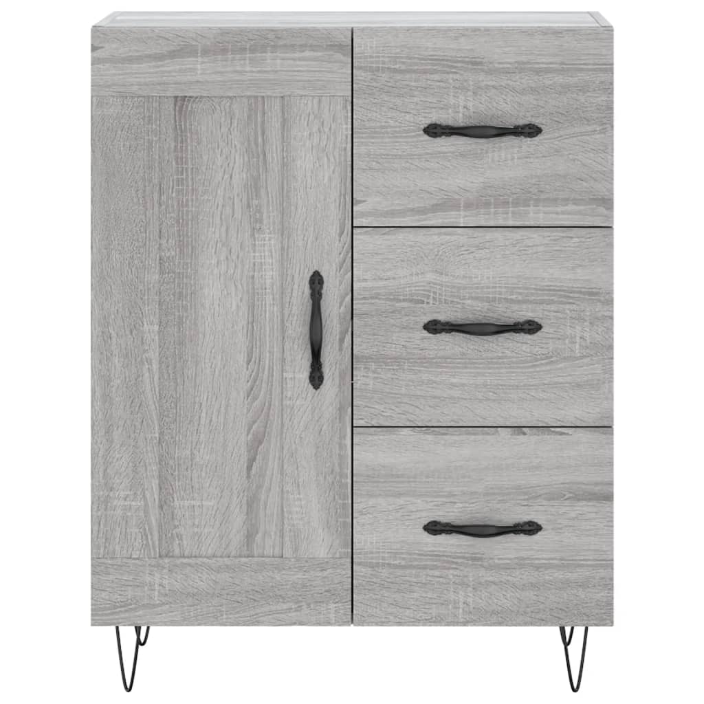 Skjenk grå sonoma 69,5x34x90 cm konstruert tre vidaXL