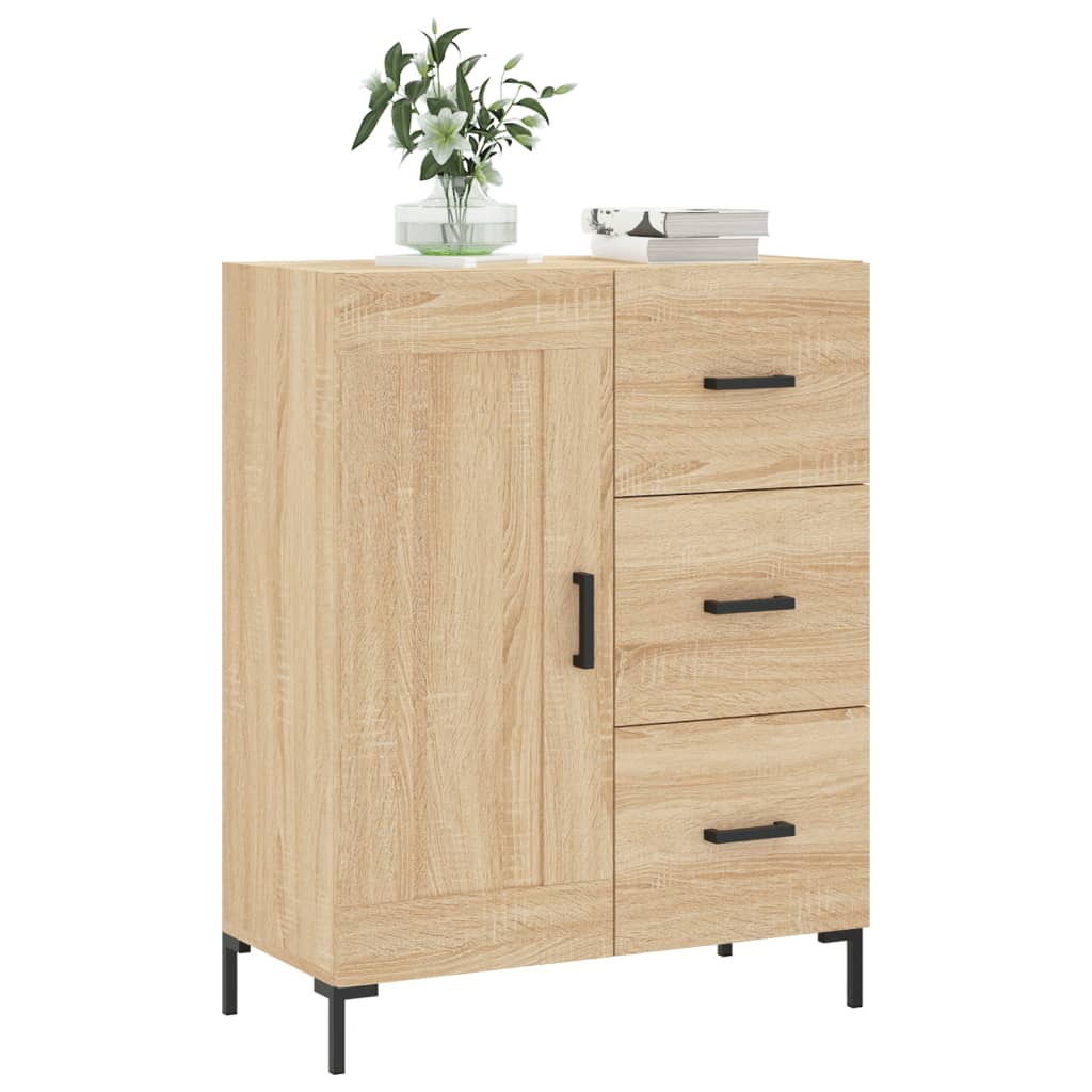 Skjenk sonoma eik 69,5x34x90 cm konstruert tre