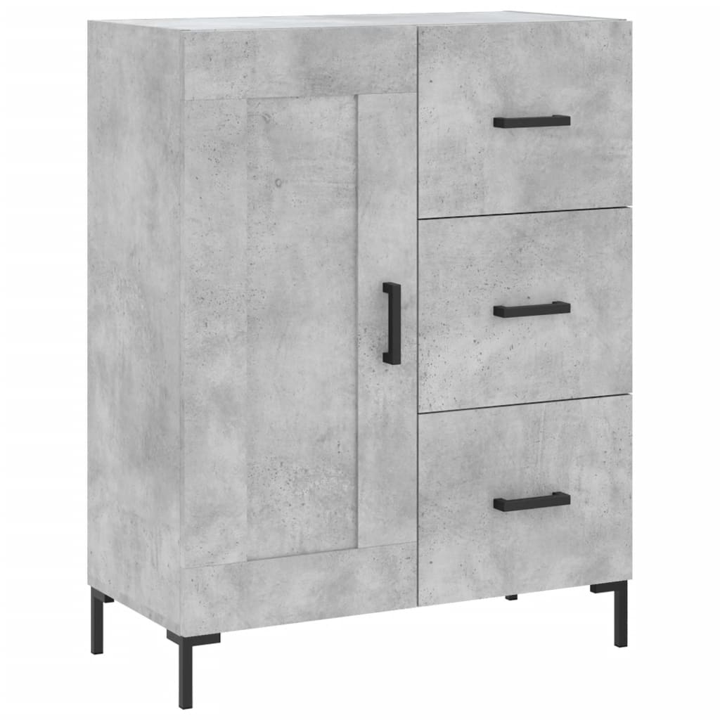 Skjenk betonggrå 69,5x34x90 cm konstruert tre