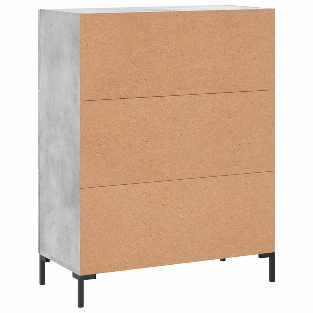 Skjenk betonggrå 69,5x34x90 cm konstruert tre