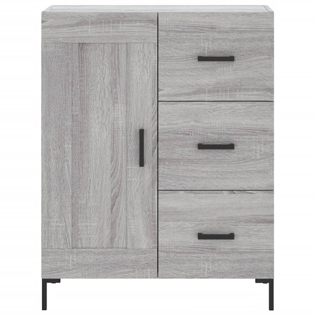 Skjenk grå sonoma 69,5x34x90 cm konstruert tre