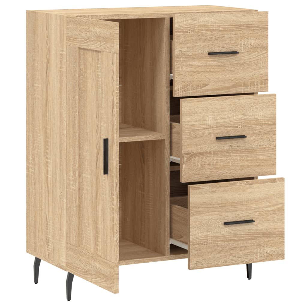 Skjenk sonoma eik 69,5x34x90 cm konstruert tre