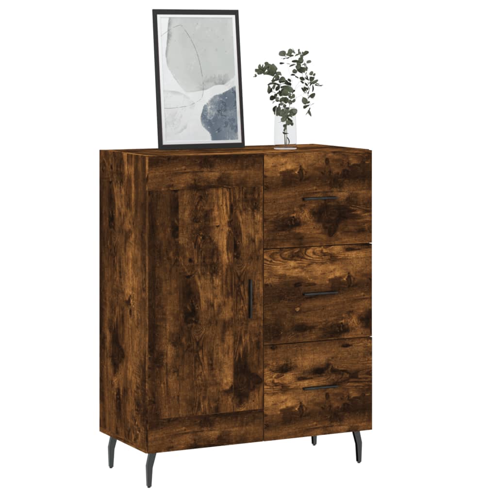 Skjenk røkt eik 69,5x34x90 cm konstruert tre