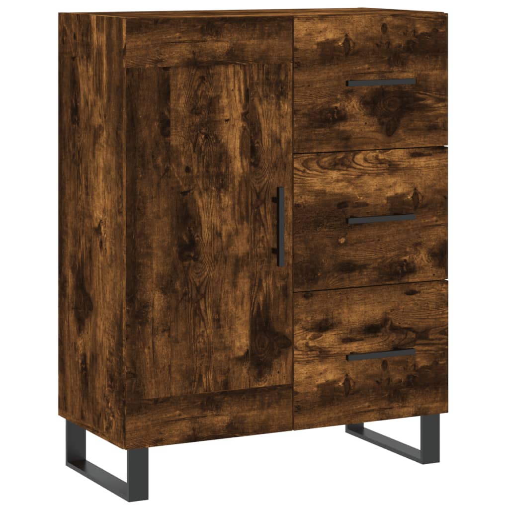 Skjenk røkt eik 69,5x34x90 cm konstruert tre