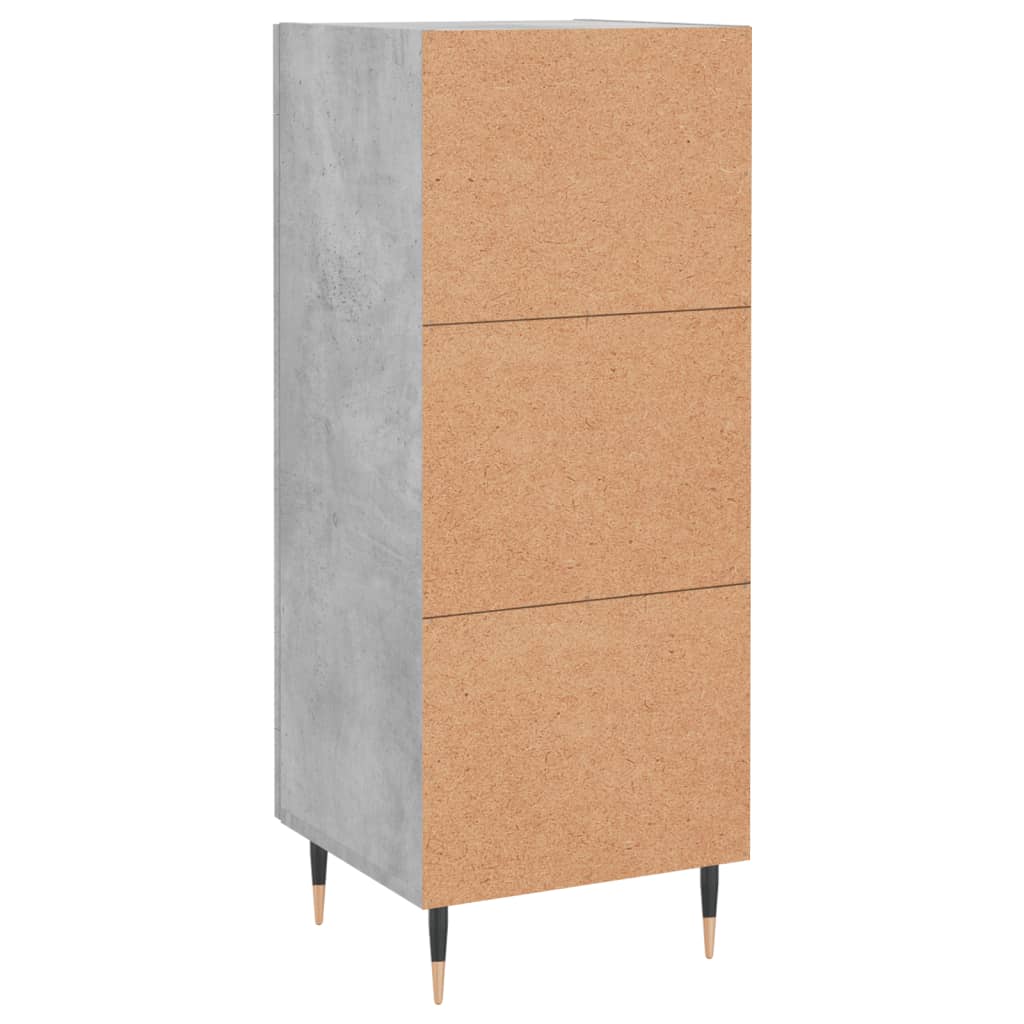 Skjenk betonggrå 34,5x34x90 cm konstruert tre
