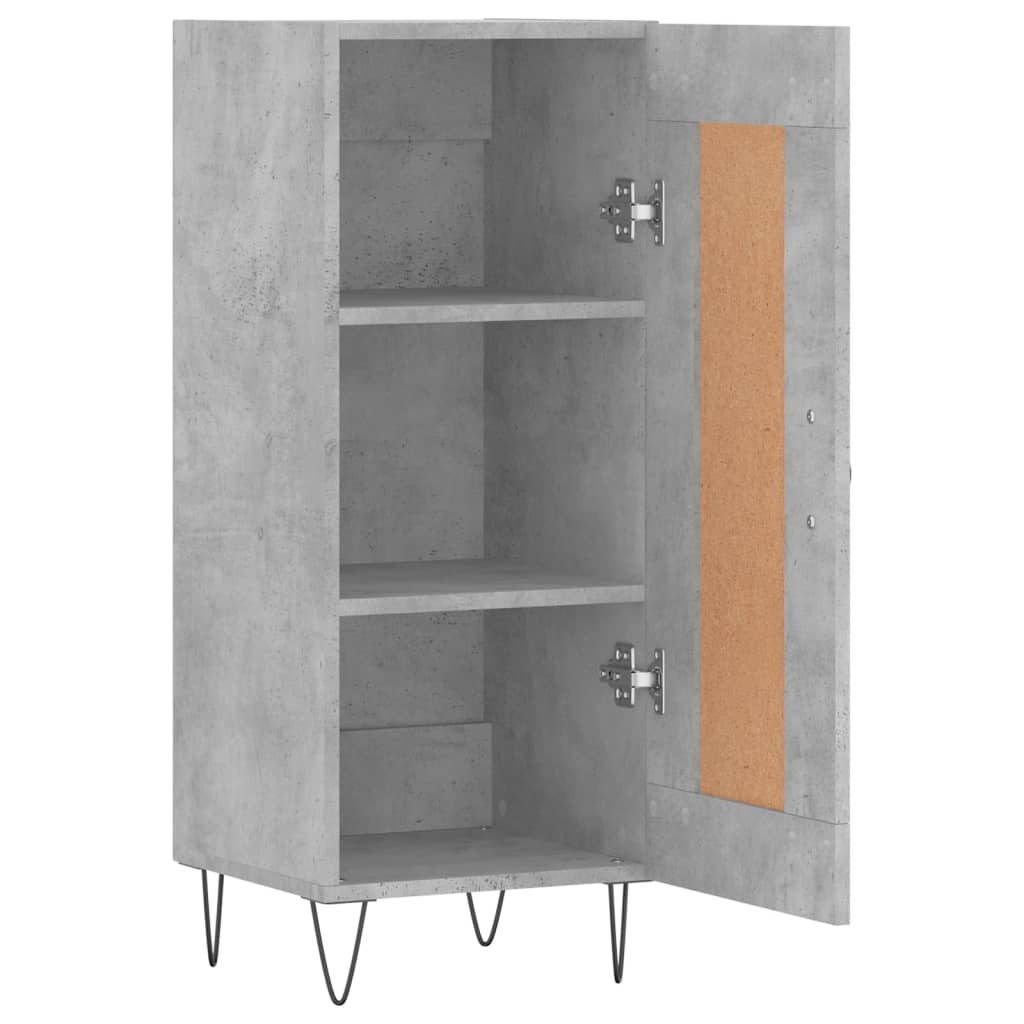 Skjenk betonggrå 34,5x34x90 cm konstruert tre