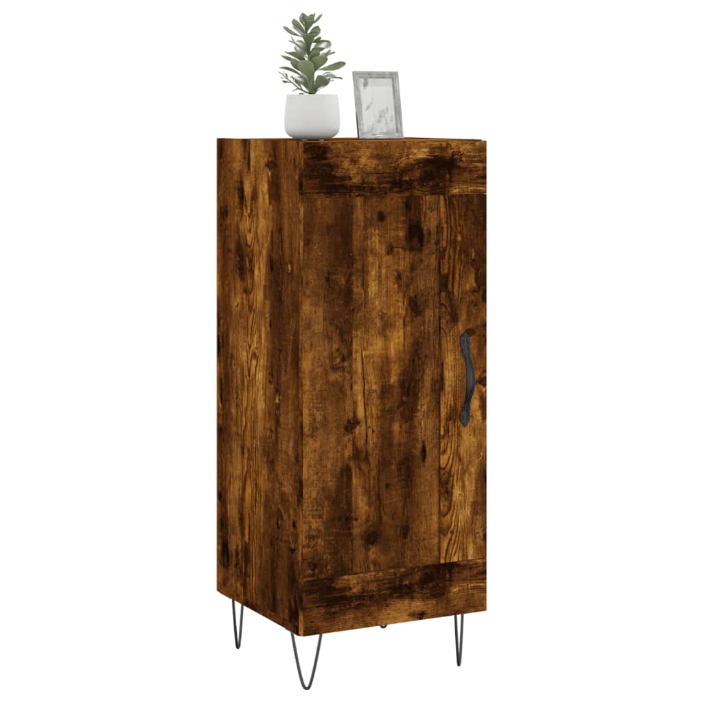 Skjenk røkt eik 34,5x34x90 cm konstruert tre