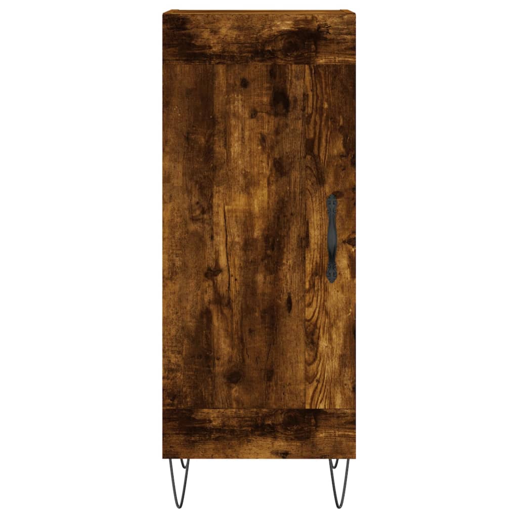 Skjenk røkt eik 34,5x34x90 cm konstruert tre