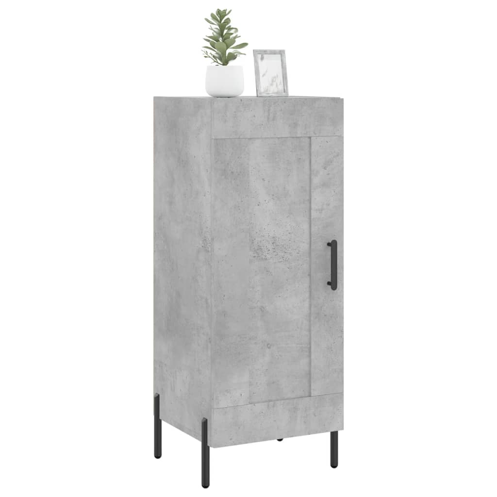 Skjenk betonggrå 34,5x34x90 cm konstruert tre